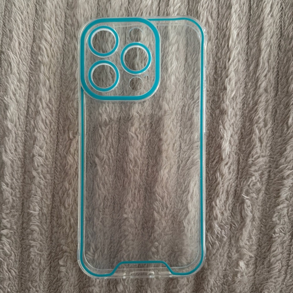 Transparent Blue Phone Case